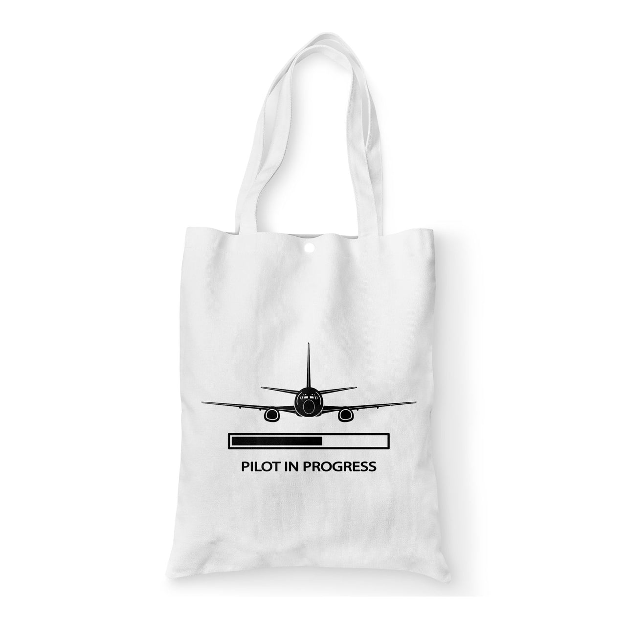 Pilot In Progress Designed Tote Bags