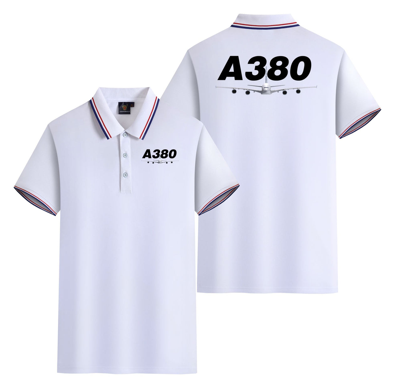 Super Airbus A380 Designed Stylish Polo T-Shirts (Double-Side)
