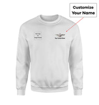 Thumbnail for Side Your Custom Logos & Name (US Air Force & Star) Designed Sweatshirts