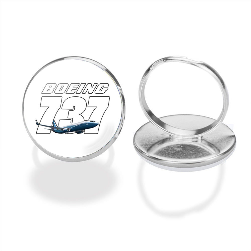 Super Boeing 737+Text Designed Rings