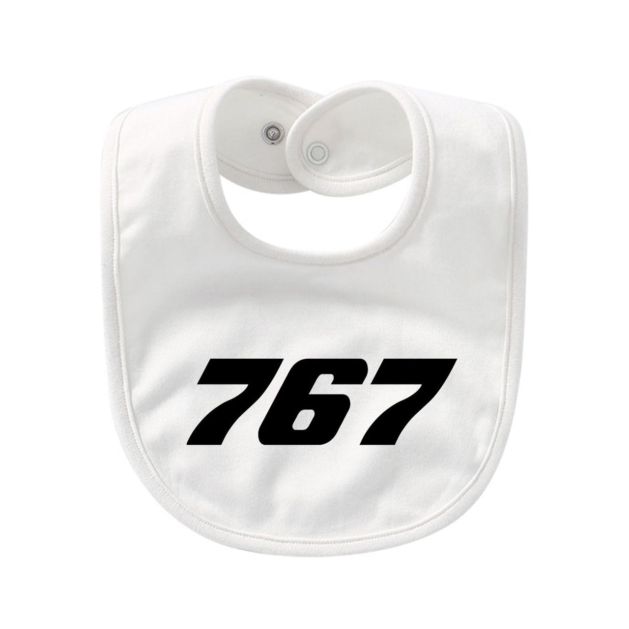 767 Flat Text Designed Baby Saliva & Feeding Towels