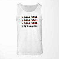 Thumbnail for I Fly Airplanes Designed Tank Tops