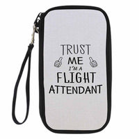 Thumbnail for Trust Me I'm a Flight Attendant Designed Travel Cases & Wallets