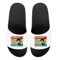 Thumbnail for Husband & Dad & Aircraft Mechanic & Legend Designed Sport Slippers