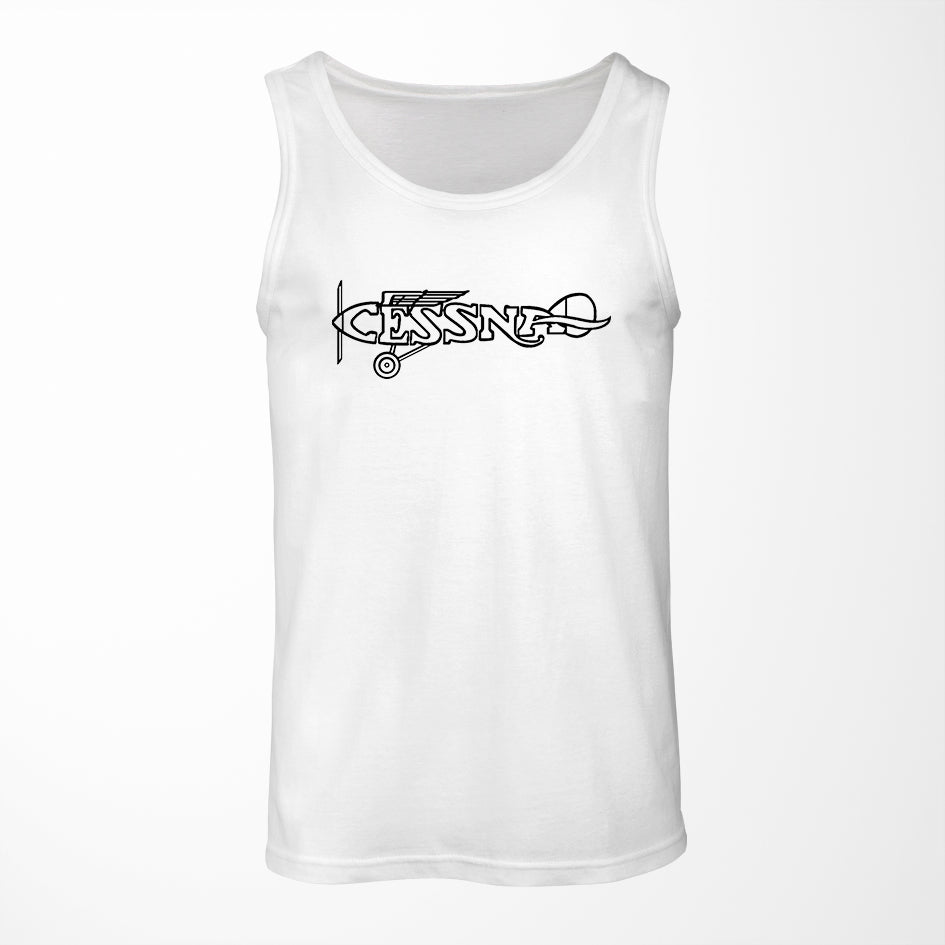 Special Cessna Text Designed Tank Tops