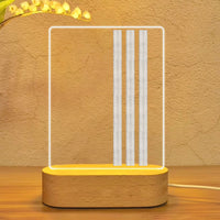 Thumbnail for Special Silver Pilot Epaulettes 3 Lines Designed Night Lamp