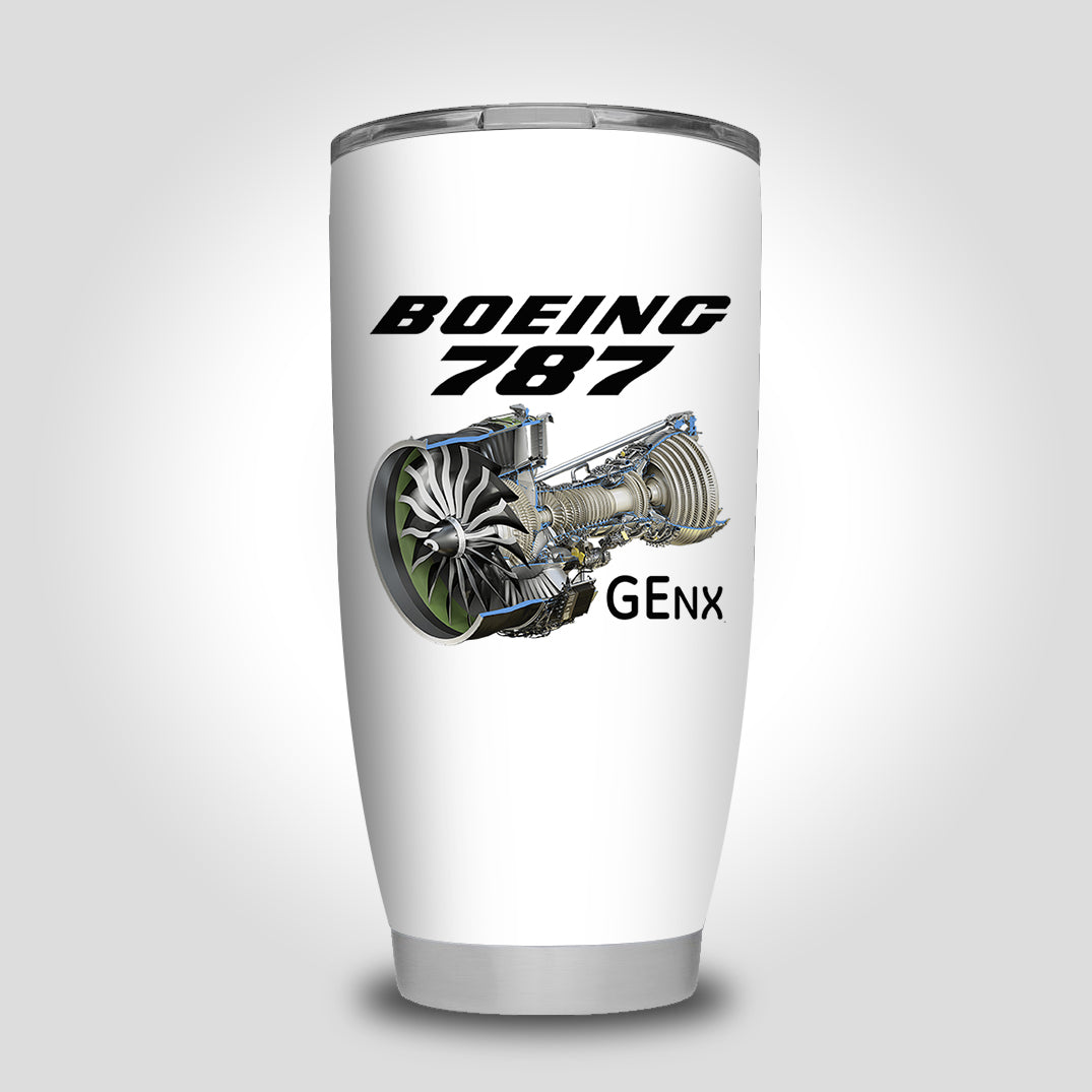 Boeing 787 & GENX Engine Designed Tumbler Travel Mugs