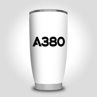 Thumbnail for A380 Flat Text Designed Tumbler Travel Mugs