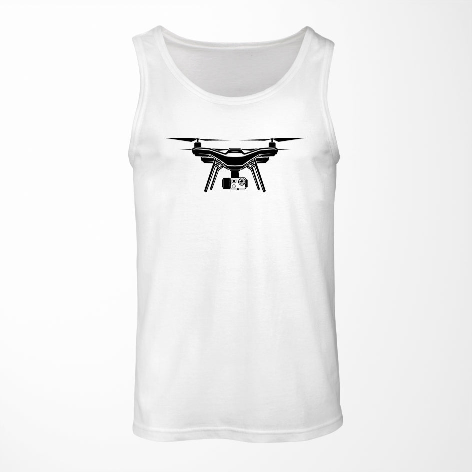 Drone Silhouette Designed Tank Tops