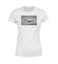 Thumbnail for Departing Lufthansa A380 Designed Women T-Shirts