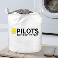 Thumbnail for Pilots They Know How To Fly Designed Laundry Baskets