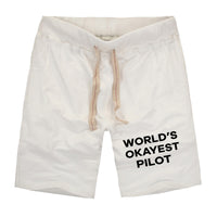 Thumbnail for World's Okayest Pilot Designed Cotton Shorts