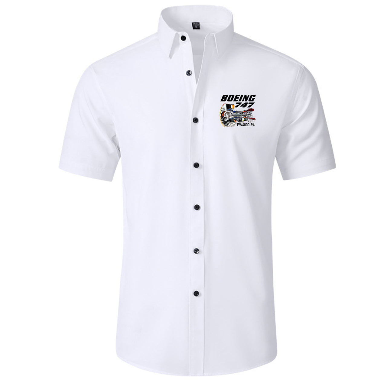 Boeing 747 & PW4000-94 Engine Designed Short Sleeve Shirts