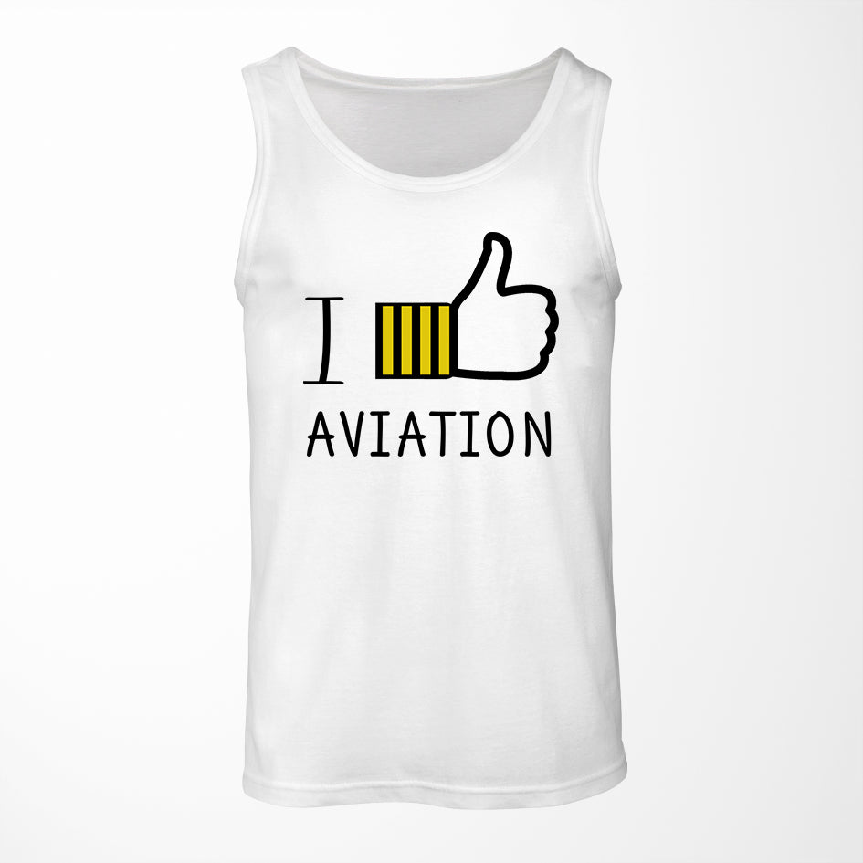 I Like Aviation Designed Tank Tops