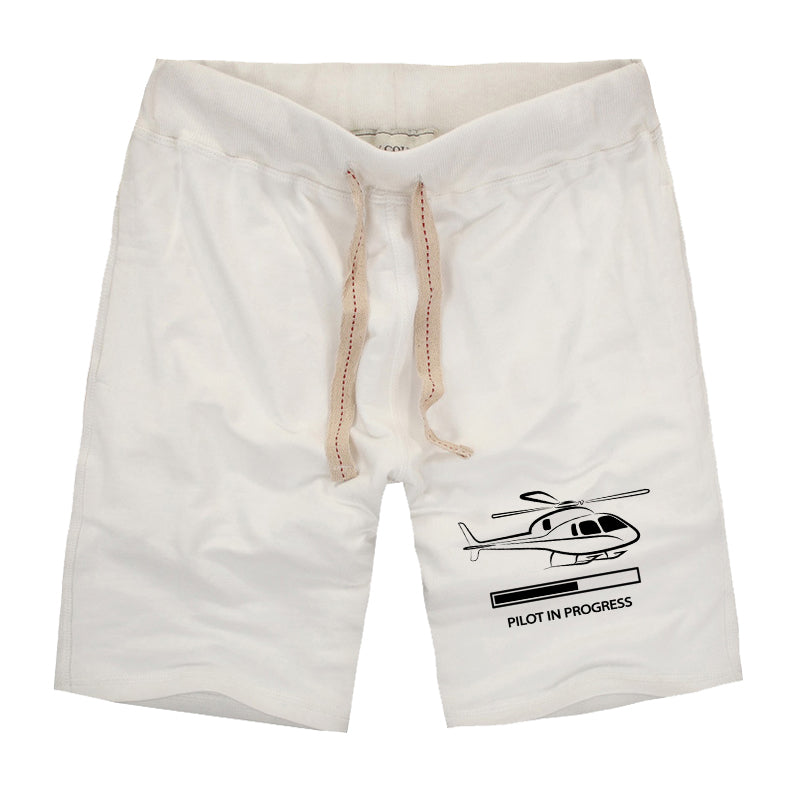 Pilot In Progress (Helicopter) Designed Cotton Shorts