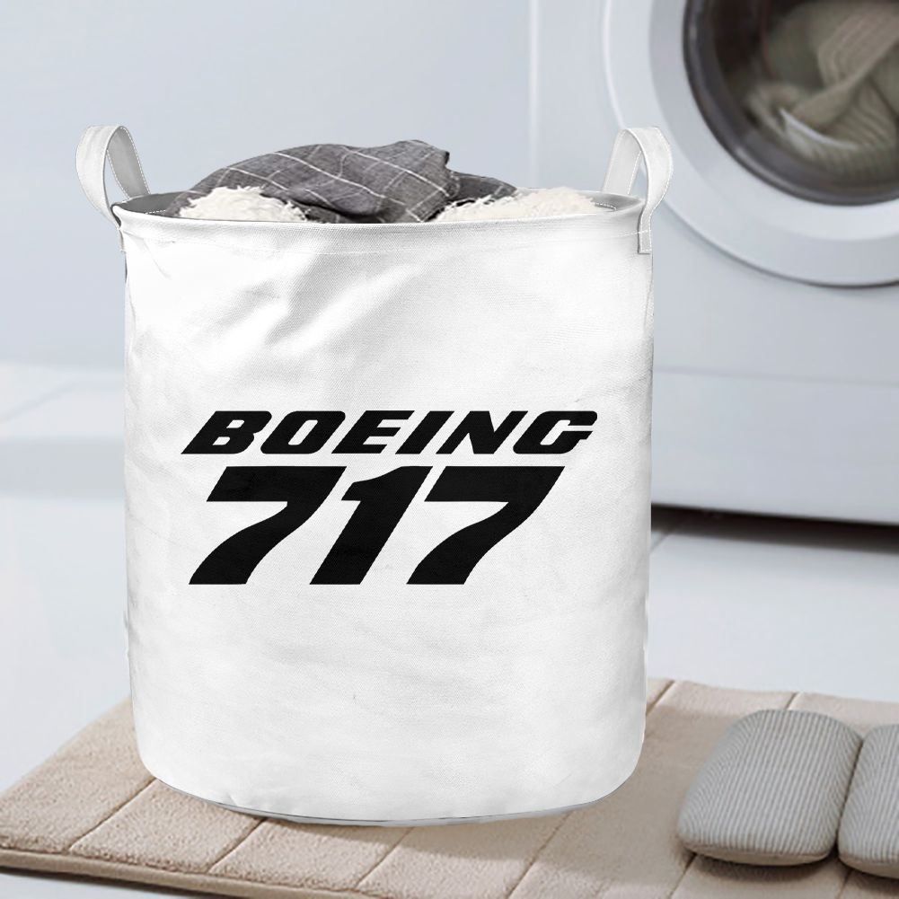 Boeing 717 & Text Designed Laundry Baskets