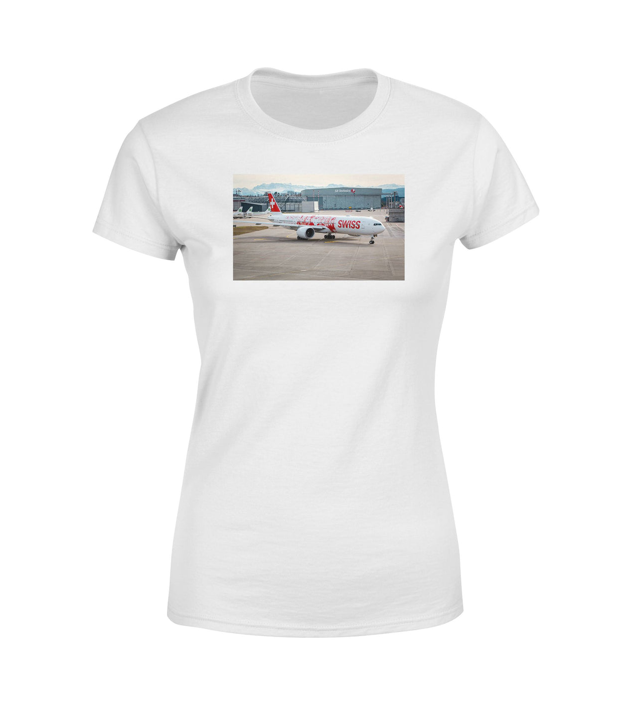 Boeing 777 Swiss Foto Designed Women T-Shirts