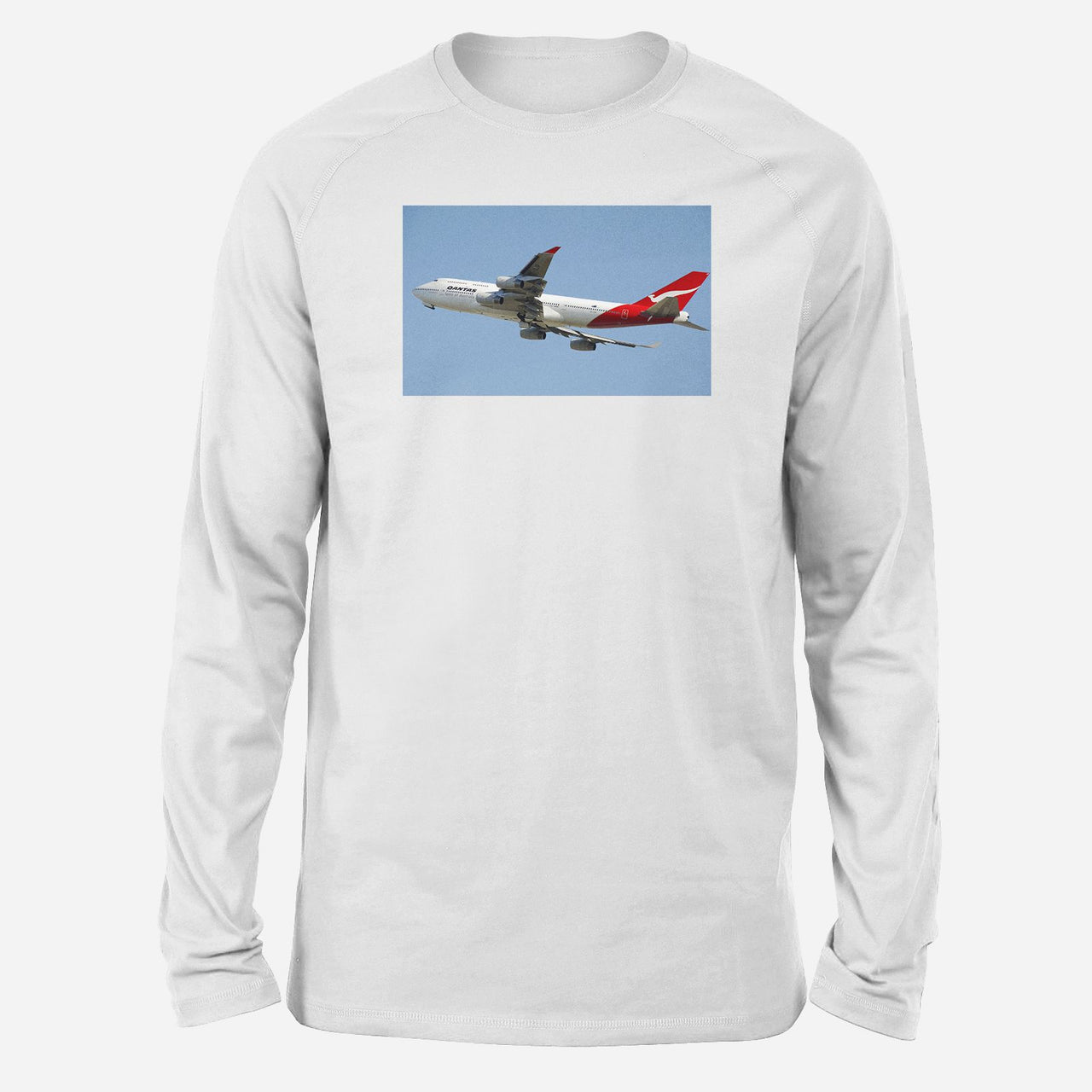 Departing Qantas Boeing 747 Designed Long-Sleeve T-Shirts