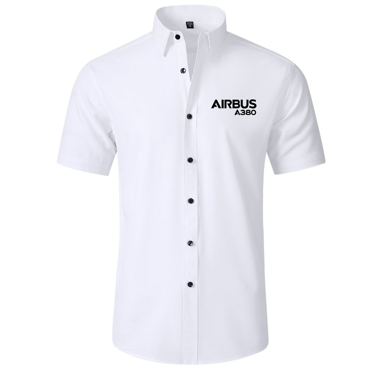 Airbus A380 & Text Designed Short Sleeve Shirts