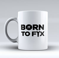 Thumbnail for Born To Fix Airplanes Designed Mugs