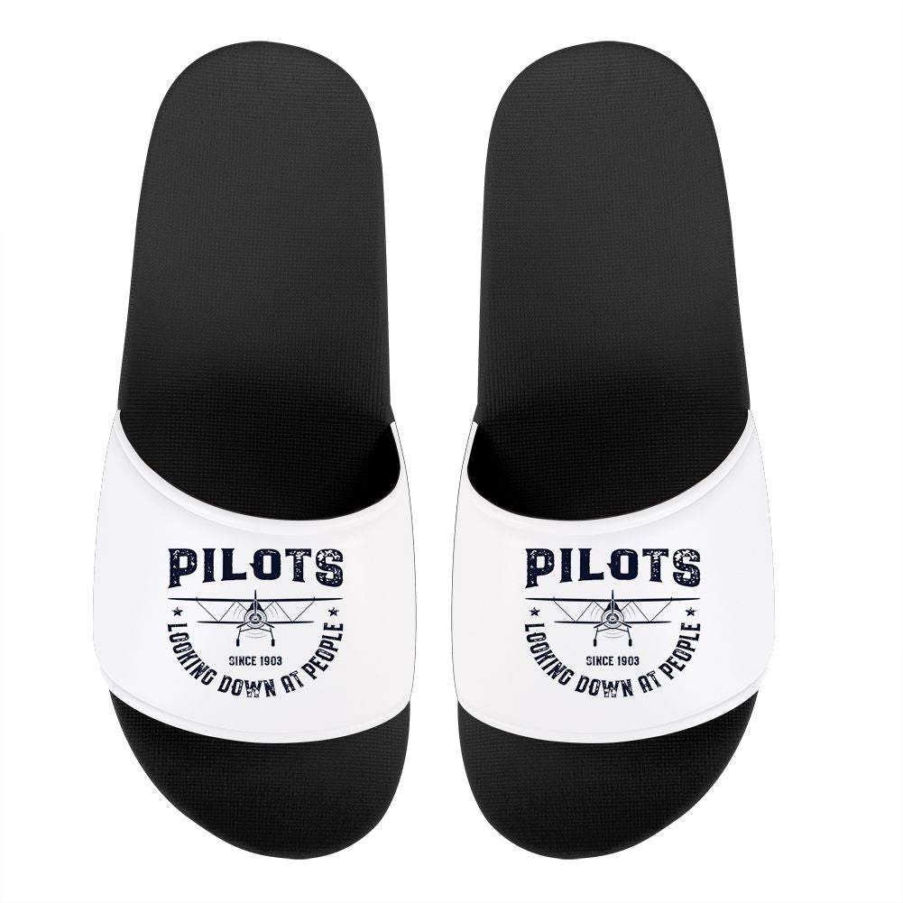 Pilots Looking Down at People Since 1903 Designed Sport Slippers