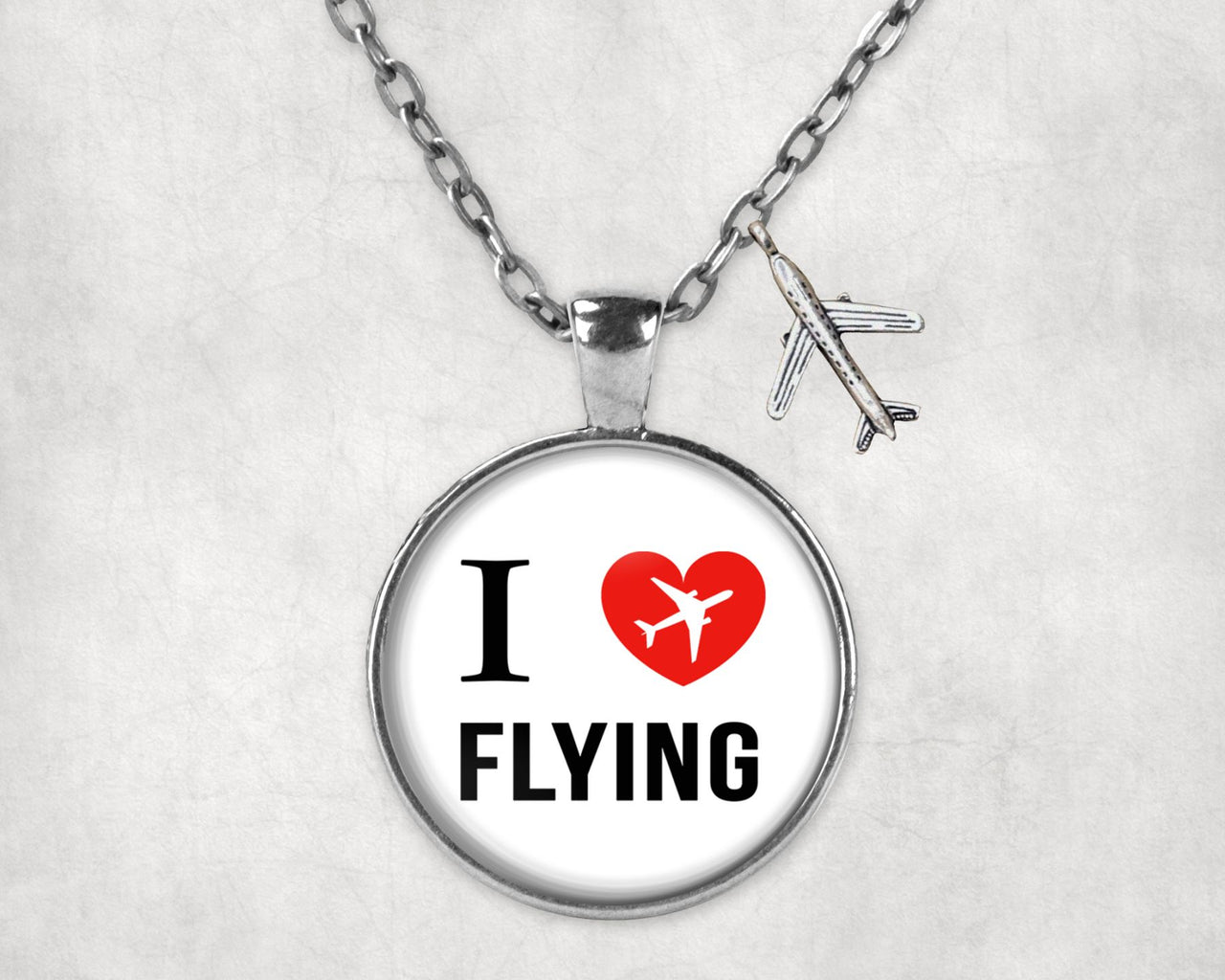 I Love Flying Designed Necklaces