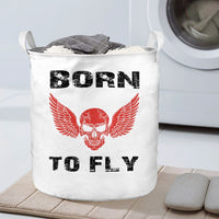 Thumbnail for Born To Fly SKELETON Designed Laundry Baskets