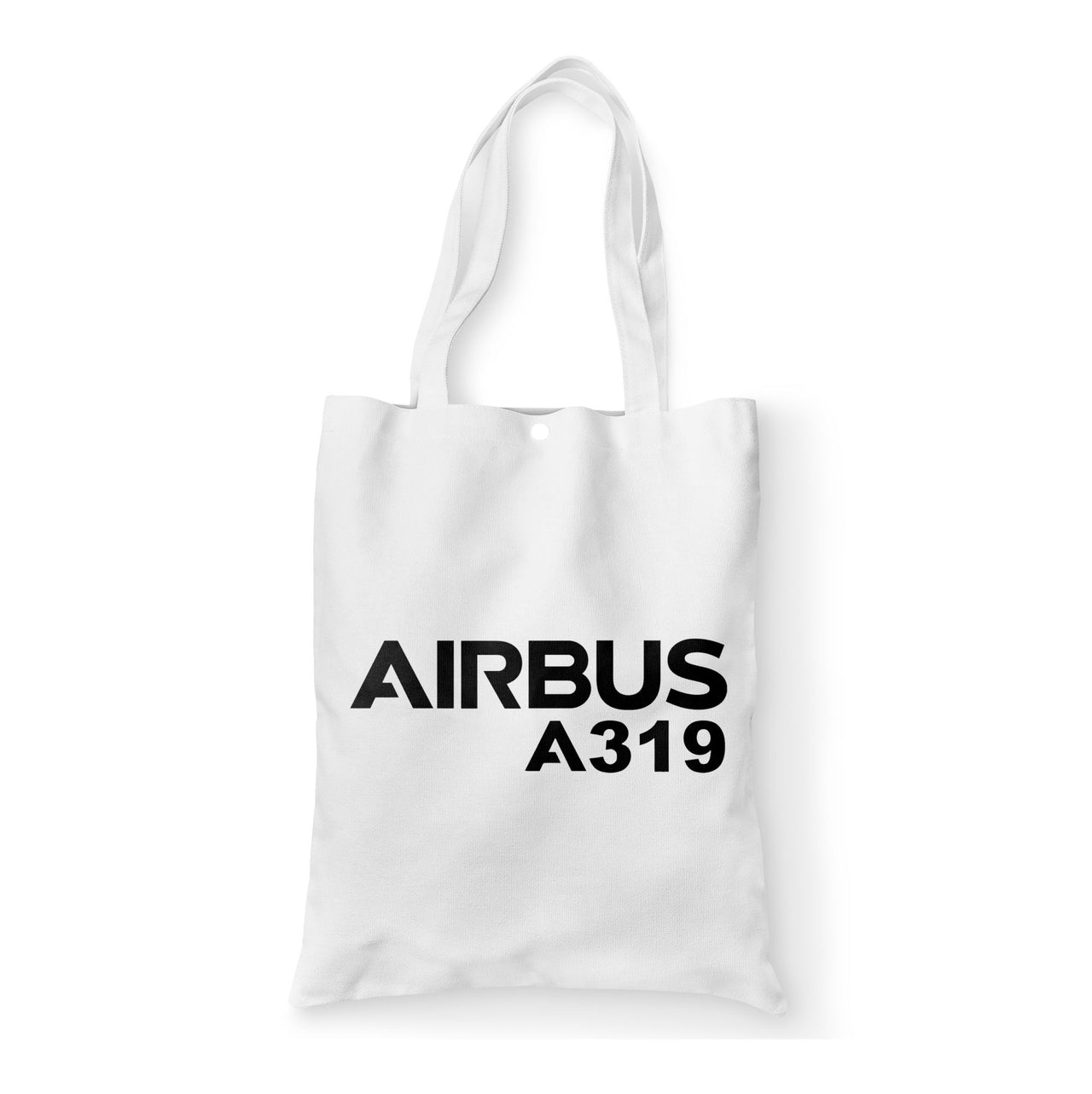 Airbus A319 & Text Designed Tote Bags