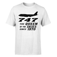 Thumbnail for Boeing 747 - Queen of the Skies (2) Designed T-Shirts