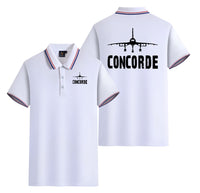 Thumbnail for Concorde & Plane Designed Stylish Polo T-Shirts (Double-Side)