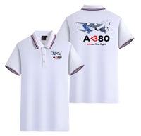Thumbnail for Airbus A380 Love at first flight Designed Stylish Polo T-Shirts (Double-Side)