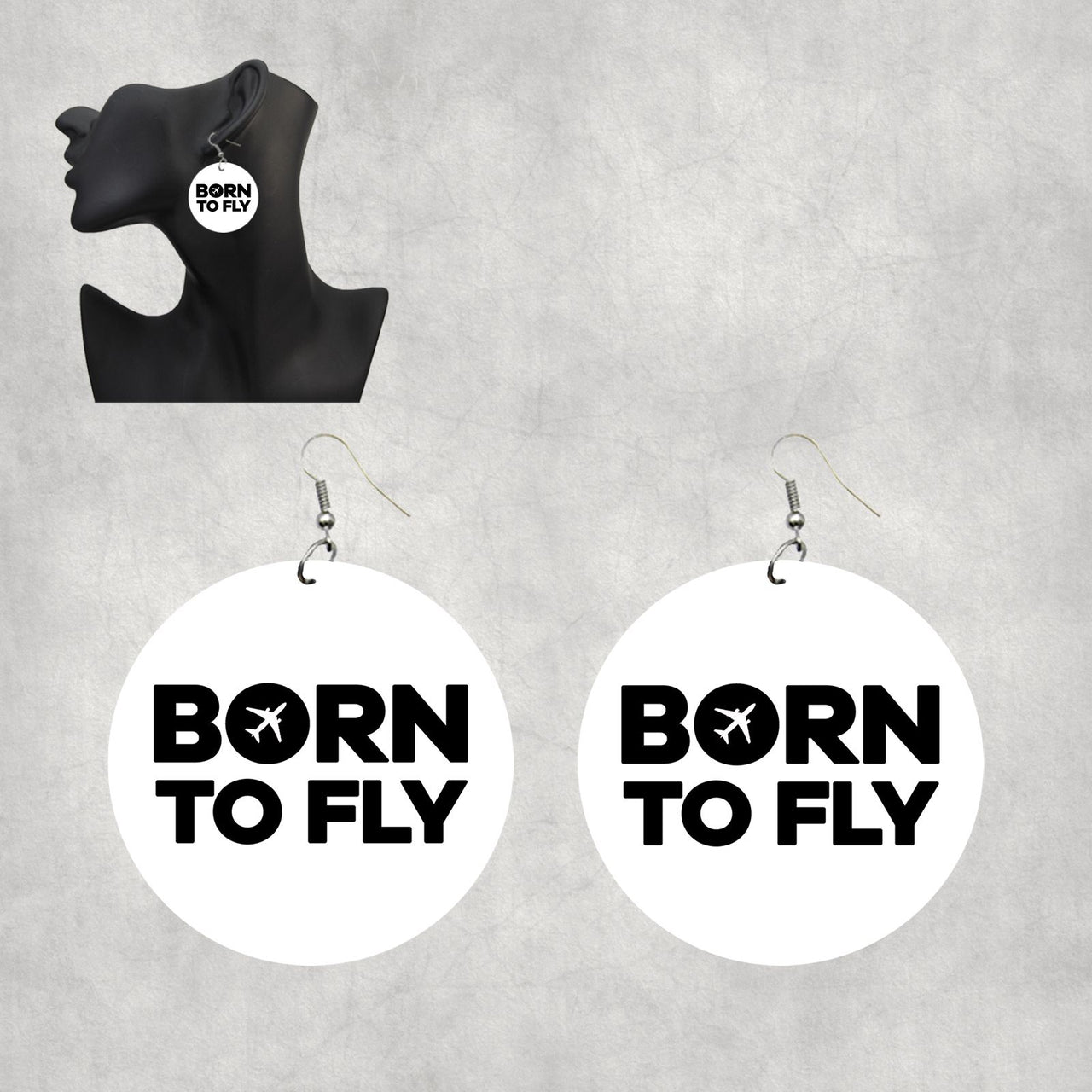 Born To Fly Special Designed Wooden Drop Earrings