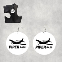 Thumbnail for The Piper PA28 Designed Wooden Drop Earrings