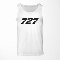 Thumbnail for 727 Flat Text Designed Tank Tops