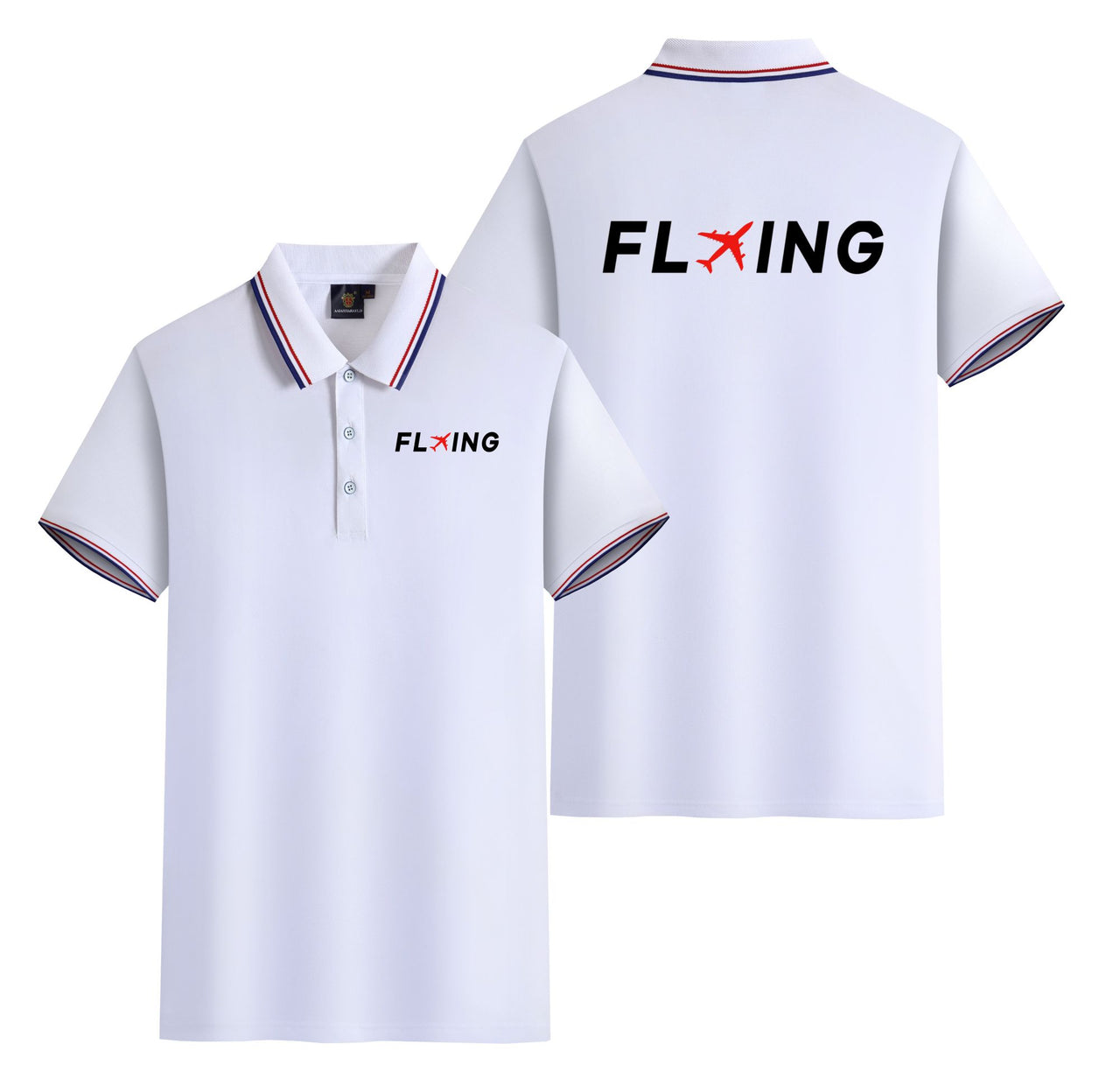 Flying Designed Stylish Polo T-Shirts (Double-Side)