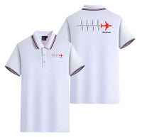 Thumbnail for Aviation Heartbeats Designed Stylish Polo T-Shirts (Double-Side)