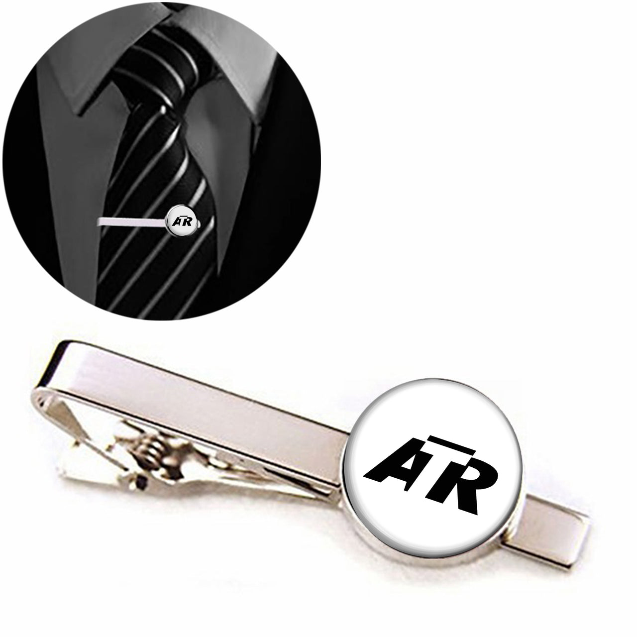 ATR & Text Designed Tie Clips