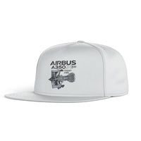 Thumbnail for Airbus A350 & Trent Wxb Engine Designed Snapback Caps & Hats