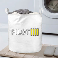 Thumbnail for Pilot & Stripes (4 Lines) Designed Laundry Baskets