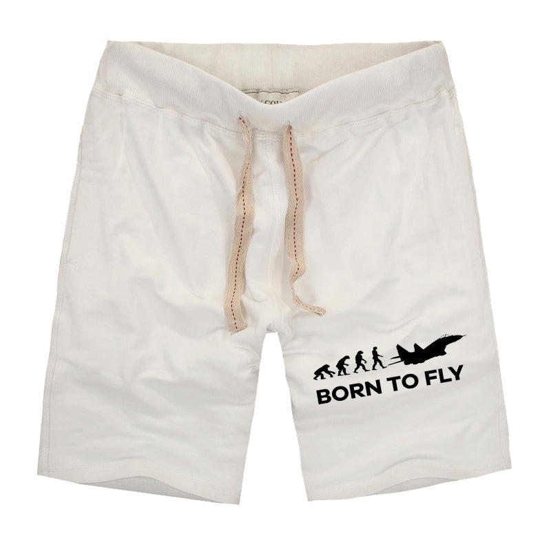 Born To Fly Military Designed Cotton Shorts