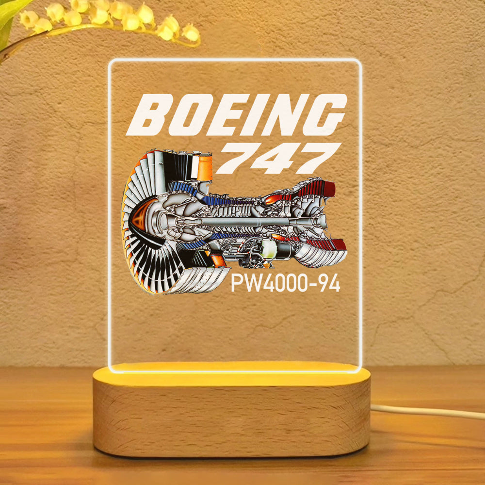Boeing 747 & PW4000-94 Engine Designed Night Lamp