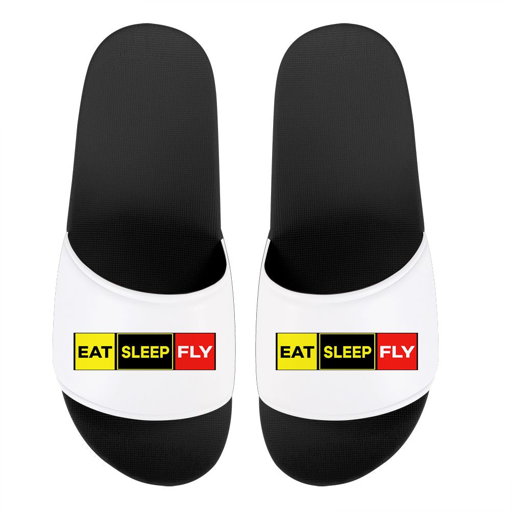 Eat Sleep Fly (Colourful) Designed Sport Slippers