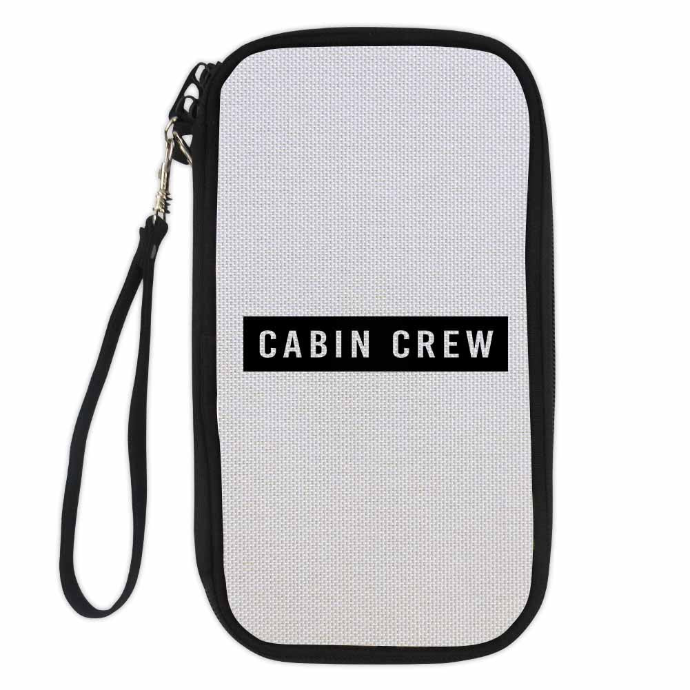 Cabin Crew Text Designed Travel Cases & Wallets