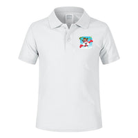Thumbnail for Happy Pilot Designed Children Polo T-Shirts