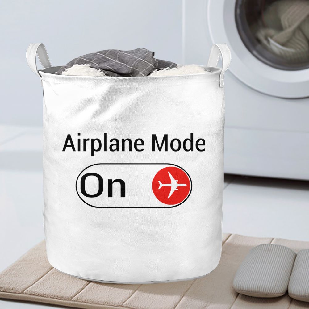 Airplane Mode On Designed Laundry Baskets
