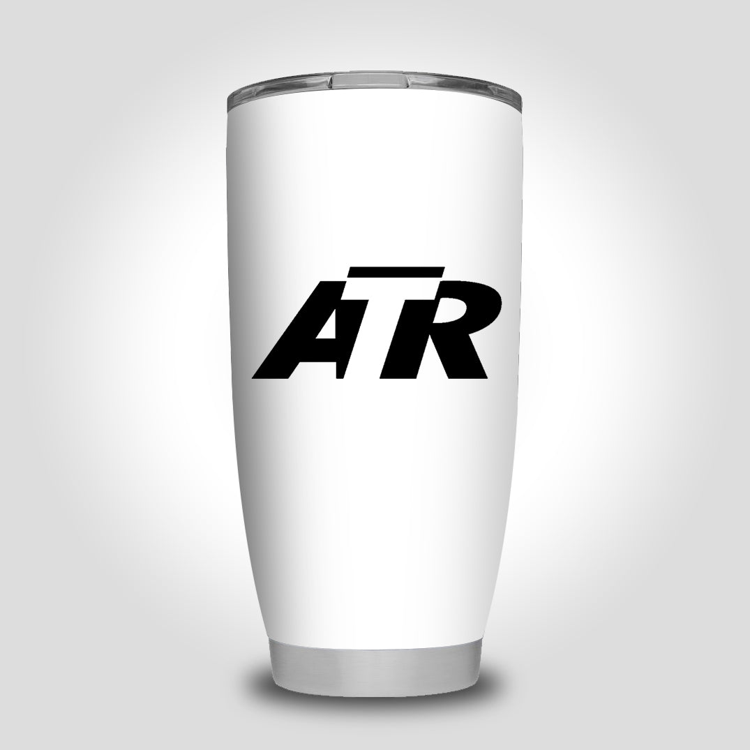 ATR & Text Designed Tumbler Travel Mugs