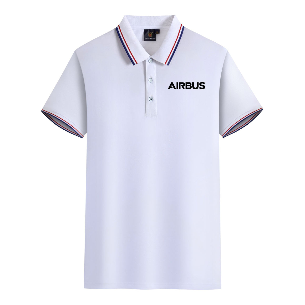 Airbus & Text Designed Stylish Polo T-Shirts