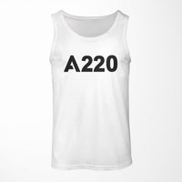 Thumbnail for A220 Flat Text Designed Tank Tops