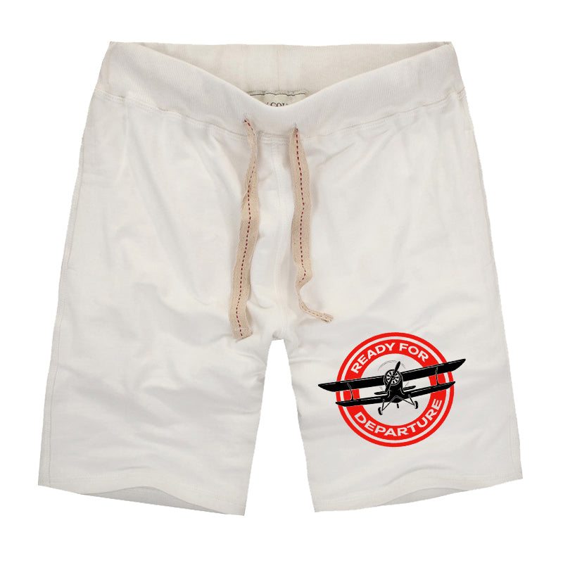 Ready for Departure Designed Cotton Shorts