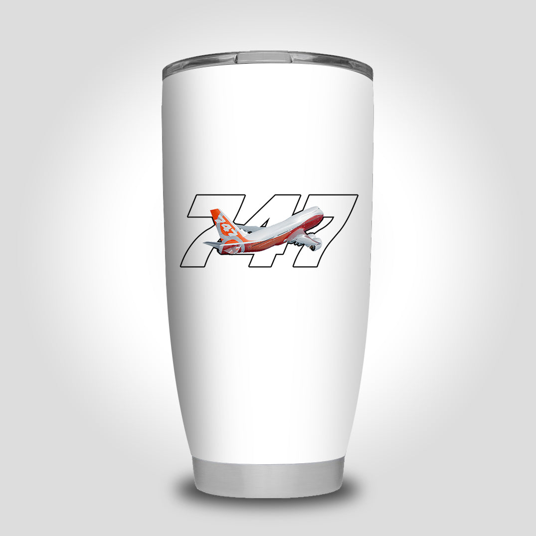 Super Boeing 747 Intercontinental Designed Tumbler Travel Mugs